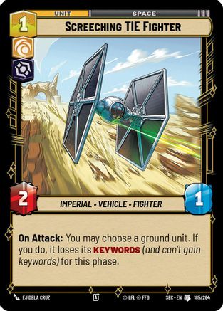 Screeching TIE Fighter (185/264) - SOP - Uncommon