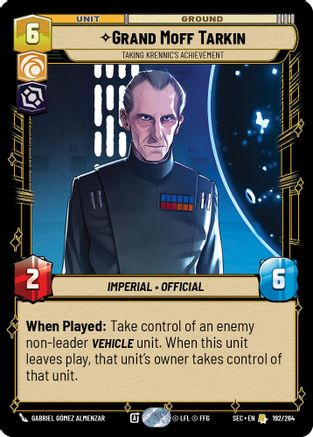Grand Moff Tarkin - Taking Krennic's Achievement (192/264) - SOP - Rare