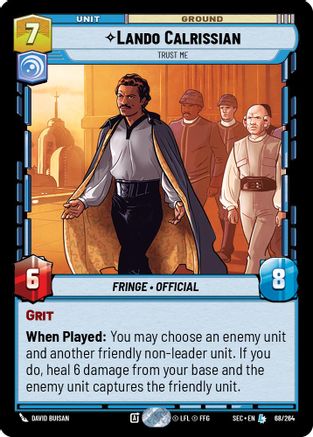 Lando Calrissian - Trust Me (68/264) - SOP - Legendary