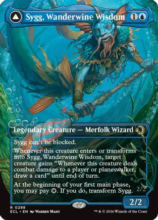 Sygg, Wanderwine Wisdom (Borderless) (ECL-288) - rare