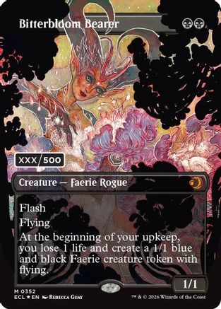 Bitterbloom Bearer (Borderless) (Serial Numbered) (ECL-352) - mythic - Foil