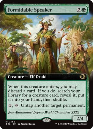 Formidable Speaker (Extended Art) (ECL-366) - rare - Foil