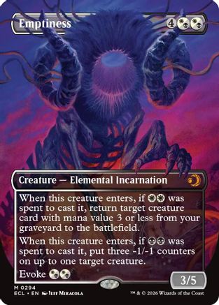 Emptiness (Borderless) (ECL-294) - mythic - Foil