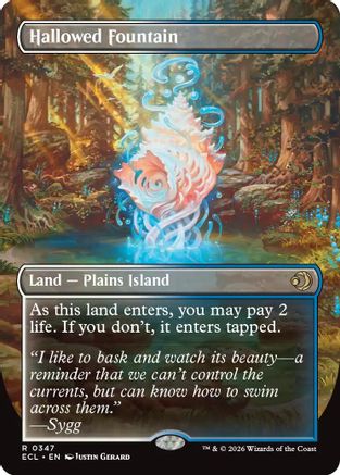 Hallowed Fountain (Borderless) (ECL-347) - rare
