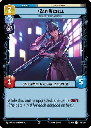 Zam Wesell - Inconspicuous Assassin (29/264) - SOP - Uncommon