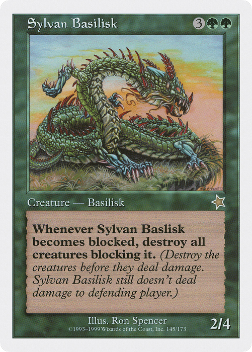 Sylvan Basilisk (S99-145) - rare