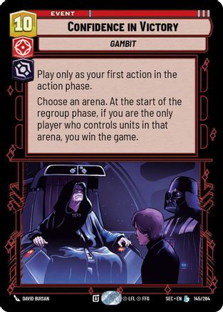 Confidence in Victory (145/264) - SOP - Legendary