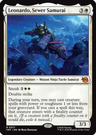 Leonardo, Sewer Samurai (TMT-017) - mythic
