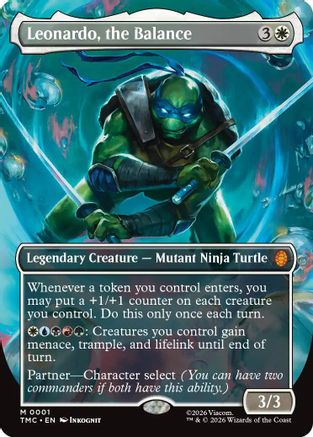 Leonardo, the Balance (0001) (Borderless) (TMC-001) - mythic - Foil