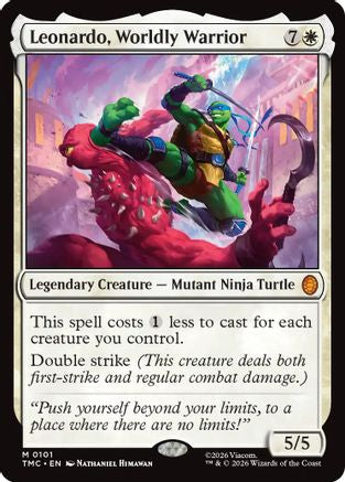 Leonardo, Worldly Warrior (TMC-101) - mythic