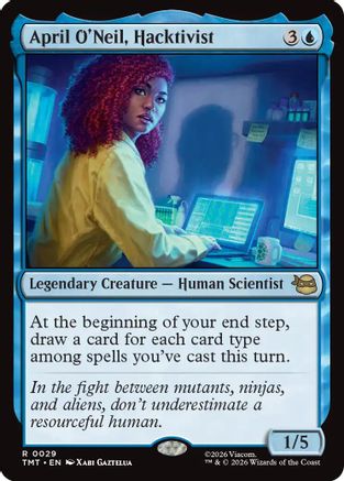 April O'Neil, Hacktivist (TMT-029) - rare - Foil