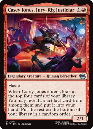 Casey Jones, Jury-Rig Justiciar (TMT-087) - uncommon - Foil