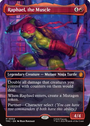 Raphael, the Muscle (0004) (Borderless) (TMC-004) - mythic - Foil