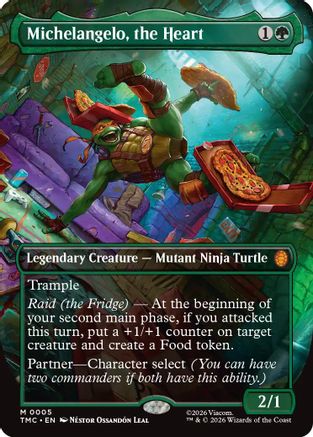 Michelangelo, the Heart (0005) (Borderless) (TMC-005) - mythic - Foil