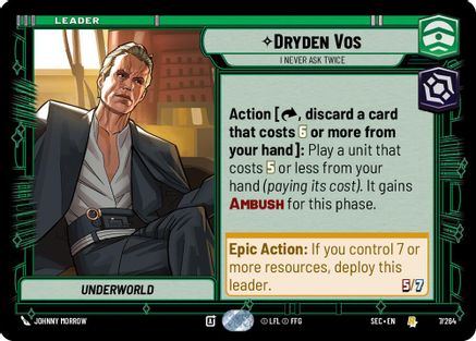 Dryden Vos - I Never Ask Twice (7/262) - SOP - Rare