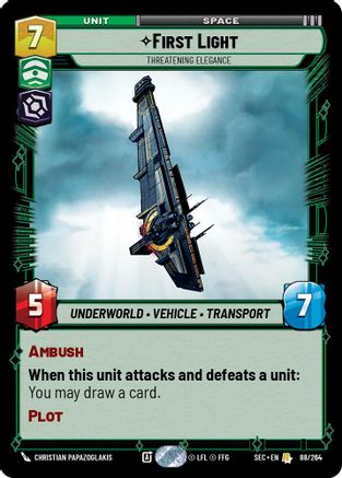 First Light - Threatening Elegance (88/264) - SOP - Rare