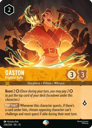 Gaston - Frightful Bully (Epic) (206/204) - WITW - Epic - Holofoil