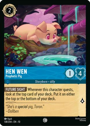 Hen Wen - Prophetic Pig (138/204) - WITW - Common