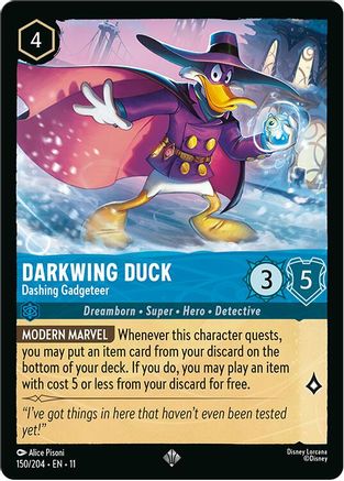 Darkwing Duck - Dashing Gadgeteer (150/204) - W - Super Rare