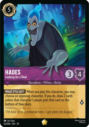 Hades - Looking for a Deal (56/204) - WITW - Legendary - Cold Foil