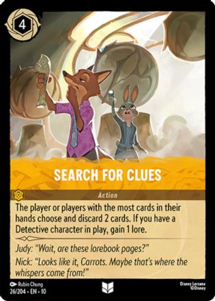 Search For Clues (26/204) - WITW - Uncommon - Cold Foil