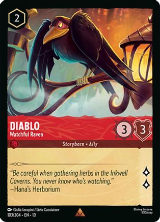 Diablo - Watchful Raven (103/204) - WITW - Rare - Cold Foil