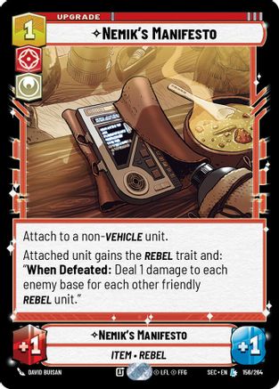Nemik's Manifesto (156/264) - SOP - Legendary