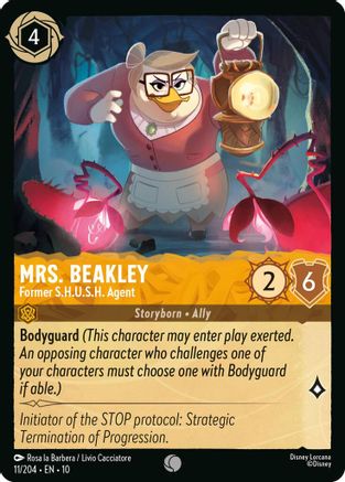 Mrs. Beakley - Former S.H.U.S.H. Agent (11/204) - WITW - Common - Cold Foil