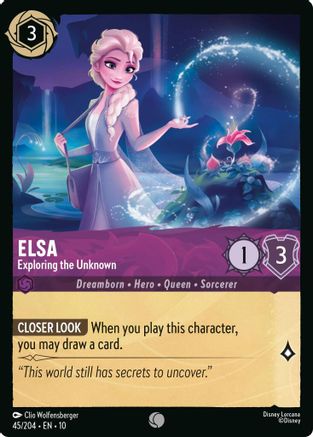 Elsa - Exploring the Unknown (45/204) - WITW - Common - Cold Foil