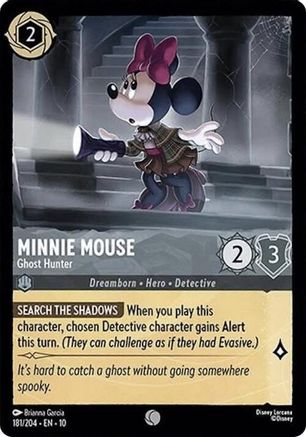 Minnie Mouse - Ghost Hunter (181/204) - WITW - Common - Cold Foil