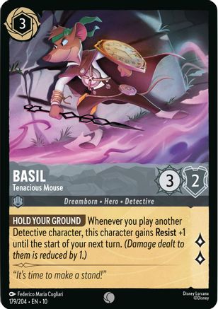 Basil - Tenacious Mouse (179/204) - WITW - Common - Cold Foil
