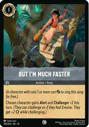 But I'm Much Faster (195/204) - WITW - Common - Cold Foil