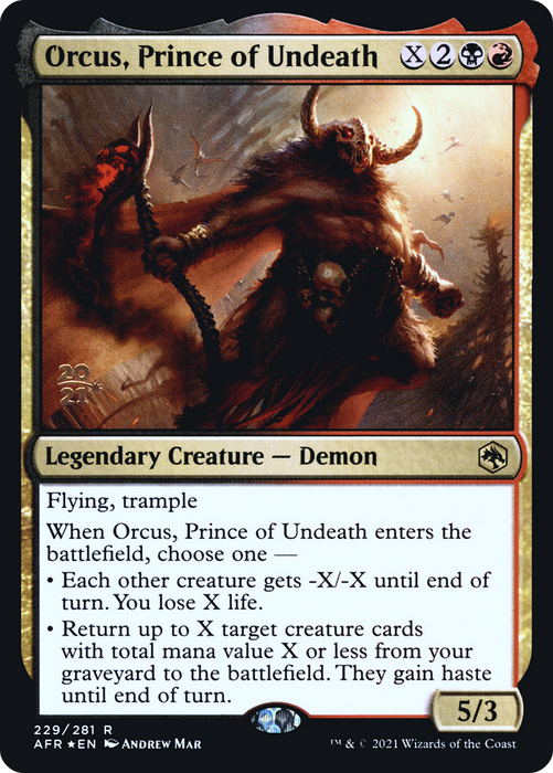 Orcus, Prince of Undeath (PRE-229S) - rare - Foil