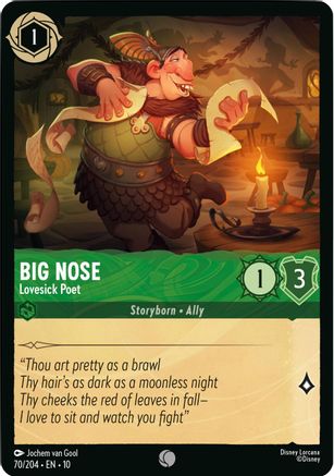 Big Nose - Lovesick Poet (70/204) - WITW - Common - Cold Foil