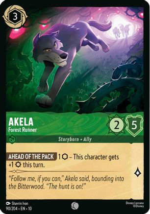 Akela - Forest Runner (90/204) - WITW - Common - Cold Foil