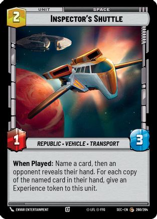 Inspector's Shuttle (260/264) - SOP - Common