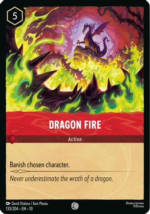 Dragon Fire (133/204) - WITW - Common - Cold Foil