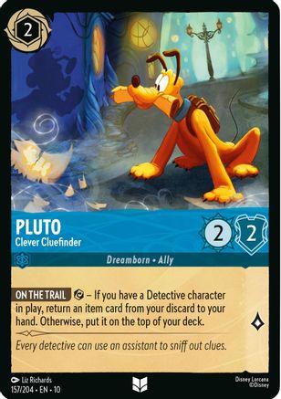 Pluto - Clever Cluefinder (157/204) - WITW - Uncommon - Cold Foil