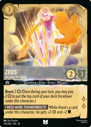 Zeus - Missing His Spark (193/204) - WITW - Uncommon