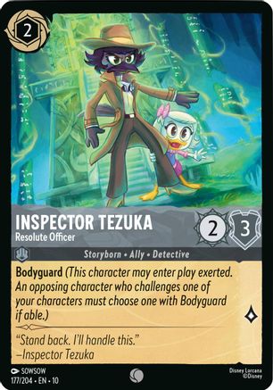 Inspector Tezuka - Resolute Officer (177/204) - WITW - Common - Cold Foil