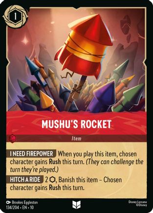 Mushu's Rocket (134/204) - WITW - Uncommon - Cold Foil