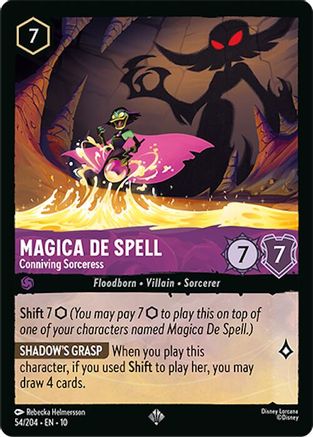 Magica De Spell - Conniving Sorceress (54/204) - WITW - Super Rare