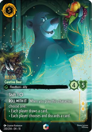 Baloo - Carefree Bear (Enchanted) (230/204) - WITW - Enchanted - Holofoil