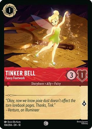 Tinker Bell - Fancy Footwork (106/204) - WITW - Common - Cold Foil