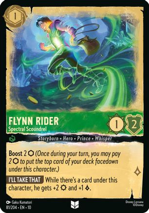 Flynn Rider - Spectral Scoundrel (81/204) - WITW - Uncommon