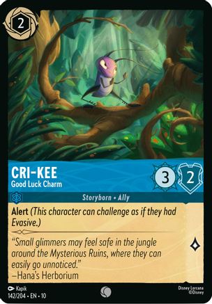 Cri-Kee - Good Luck Charm (142/204) - WITW - Common - Cold Foil