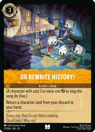 Or Rewrite History! (27/204) - WITW - Uncommon - Cold Foil