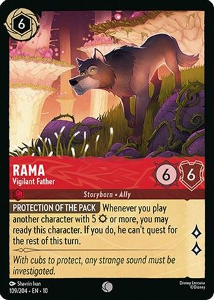 Rama - Vigilant Father (109/204) - WITW - Common - Cold Foil