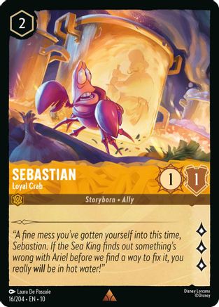 Sebastian - Loyal Crab (16/204) - WITW - Rare - Cold Foil