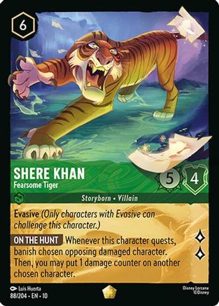 Shere Khan - Fearsome Tiger (88/204) - WITW - Legendary
